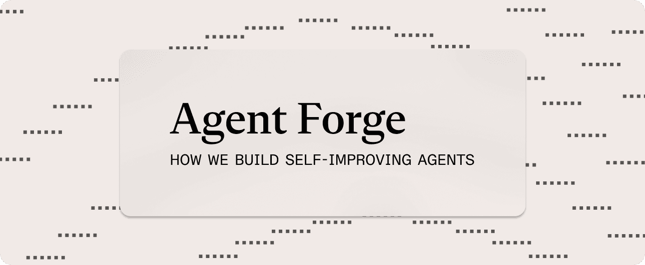 How We Build Self-Improving Agents