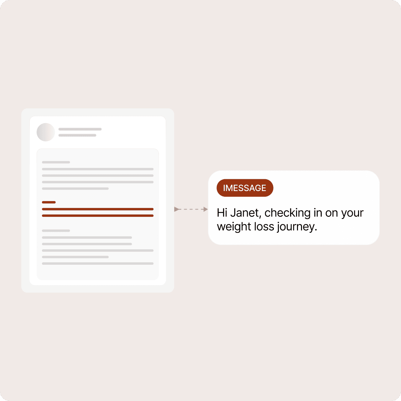 Proactive check-in triggered by a care plan milestone
