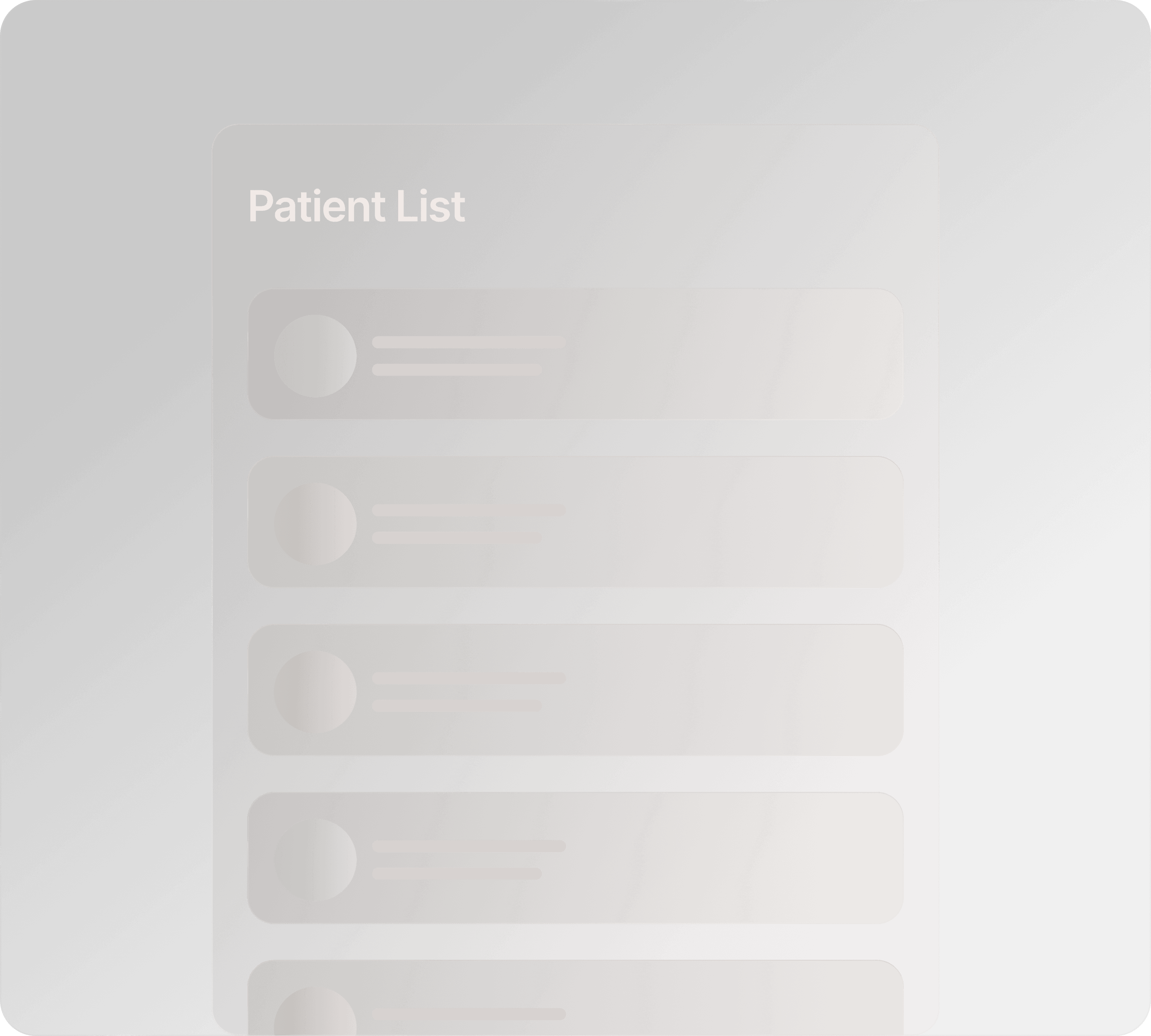 A patient list surfaced from the EHR for an outreach campaign