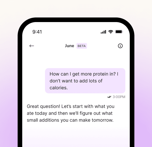 June AI providing personalized nutrition guidance