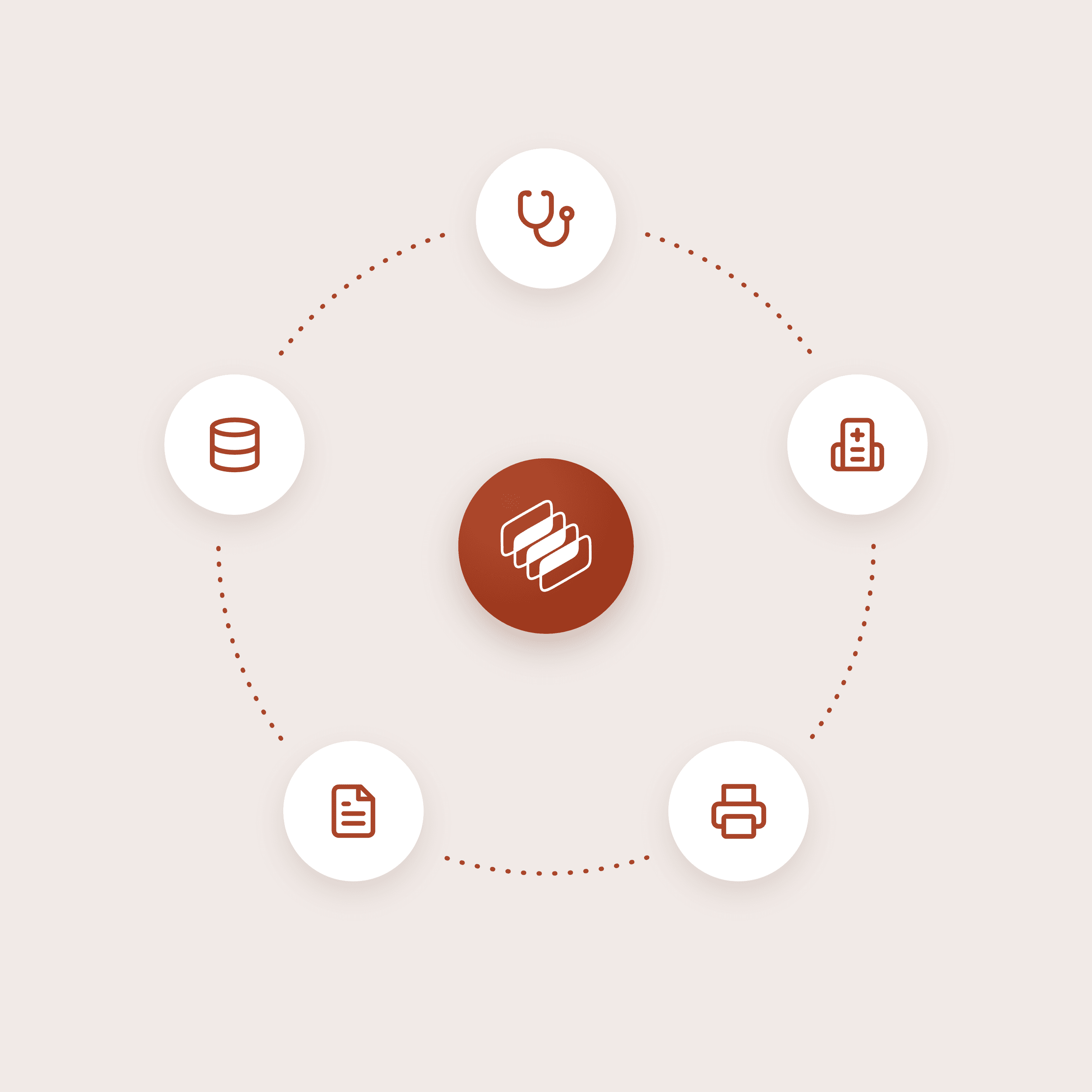 Concurrence at the center of outside sources, from a records database and health information exchange to faxed documents, aggregated into one record