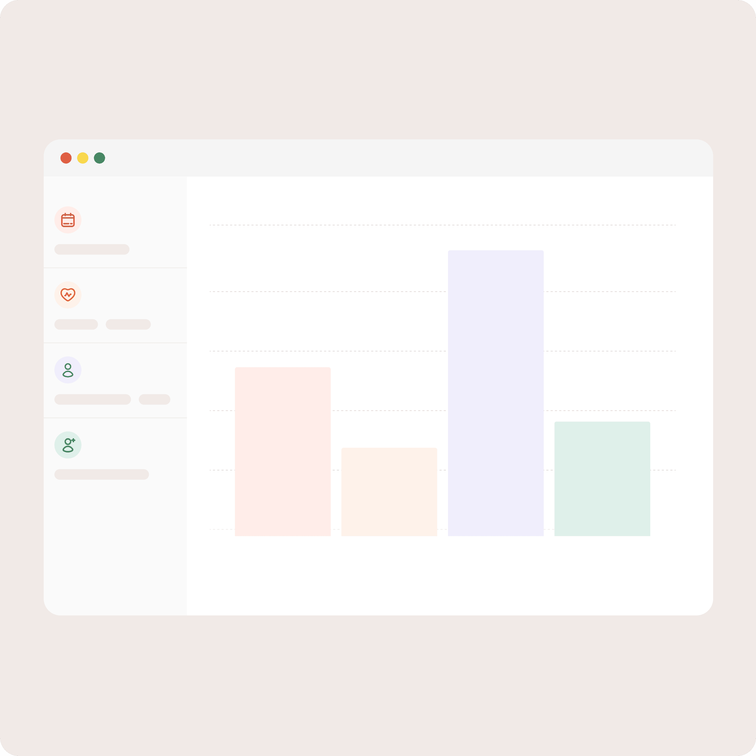 Analytics dashboard charting outreach performance across cohorts